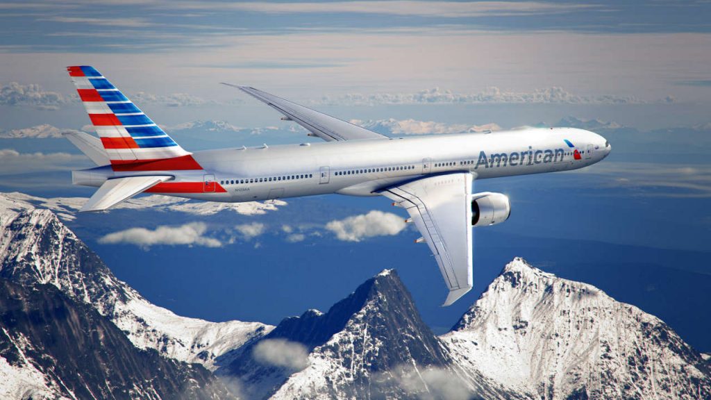 American airlines balance acciones falla boeing 777