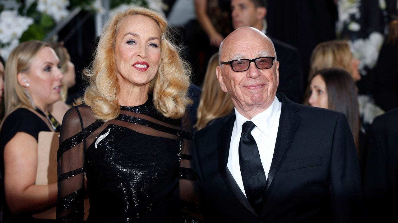 Empresario Rupert Murdoch y Jerry Hall finalizan su divorcio
