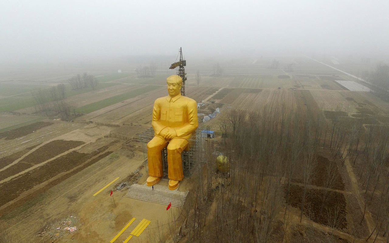 China construye estatua gigante de Mao Tse Tung