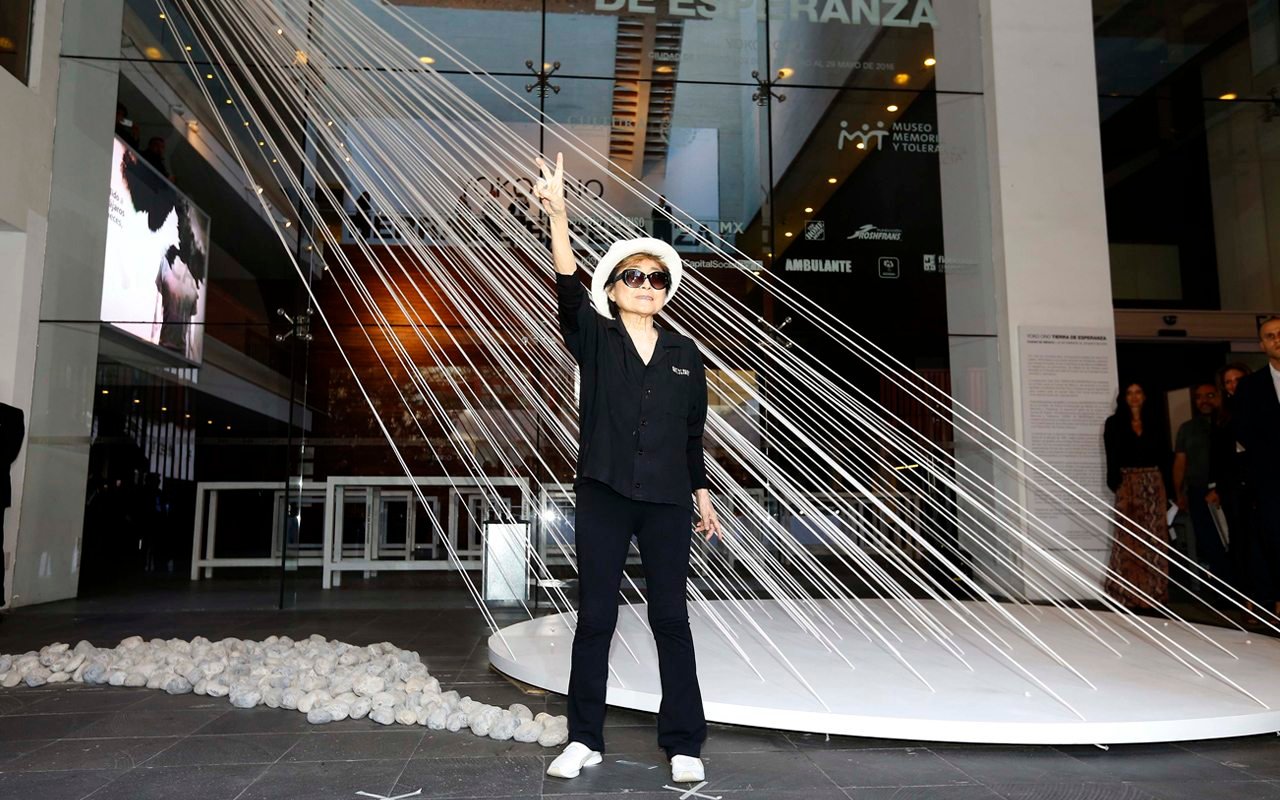 No violencia y no discriminación en la exposición de Yoko Ono en la Ciudad de México