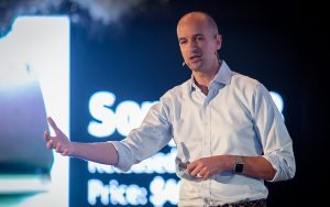 Pascal Finette, VP de Singularity University Labs. (Foto: Oswaldo Ramírez.)