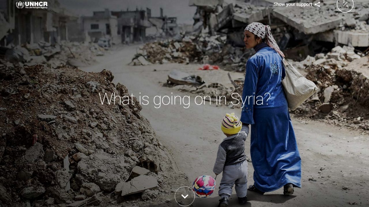 Google y ACNUR lanzan portal para entender crisis en Siria