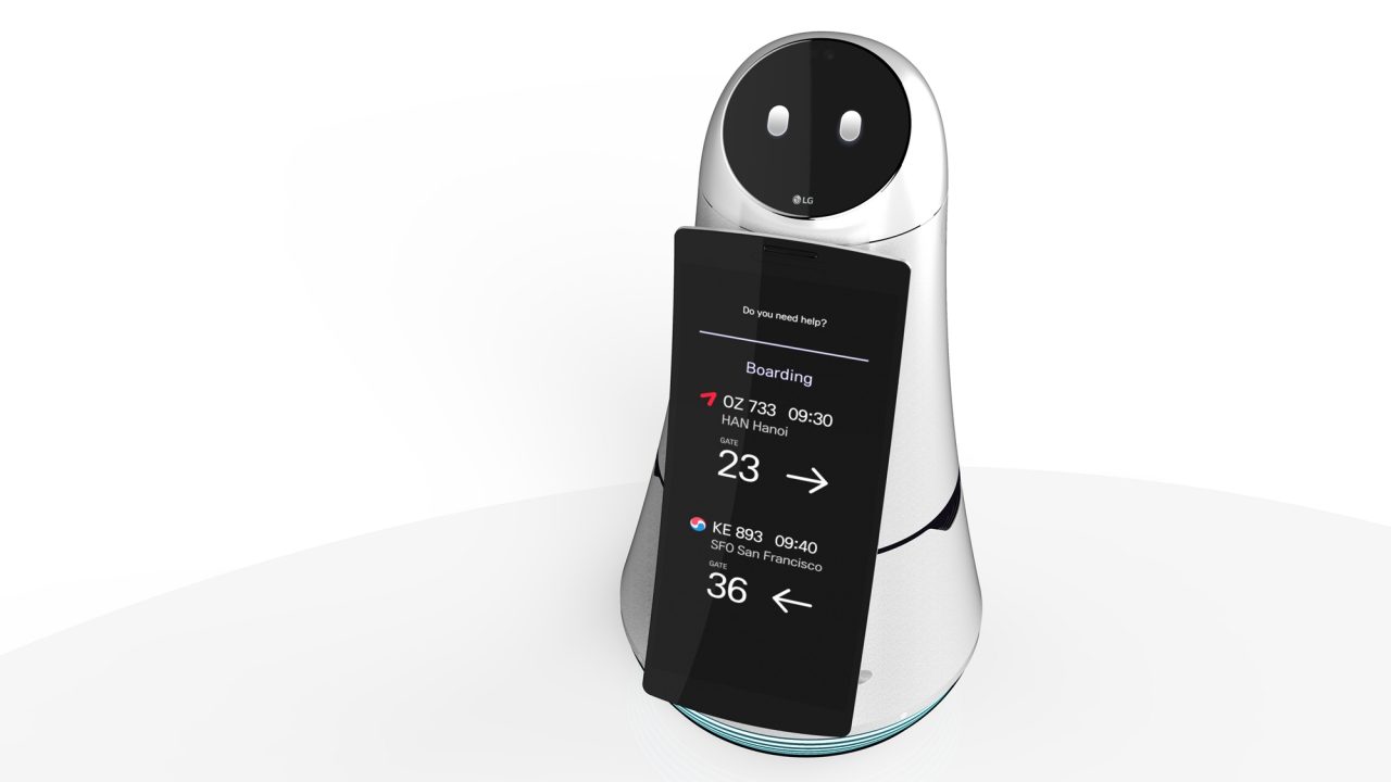 Robots de LG, nuevos trabajadores del aeropuerto de Corea