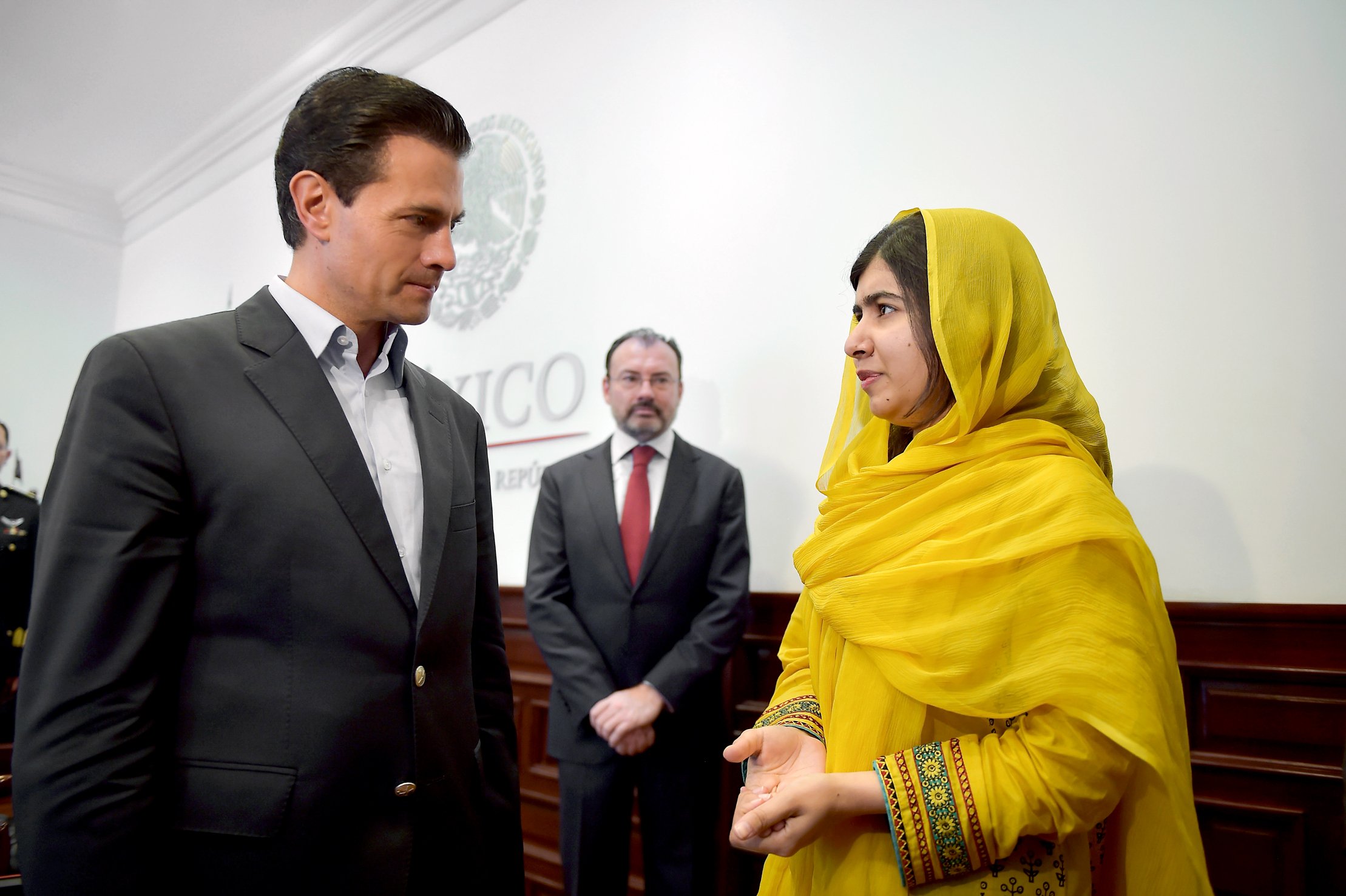 Malala Yousafzai se reúne con Peña Nieto