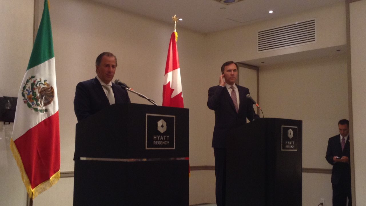 México y Canadá confían en buenos resultados de TLCAN