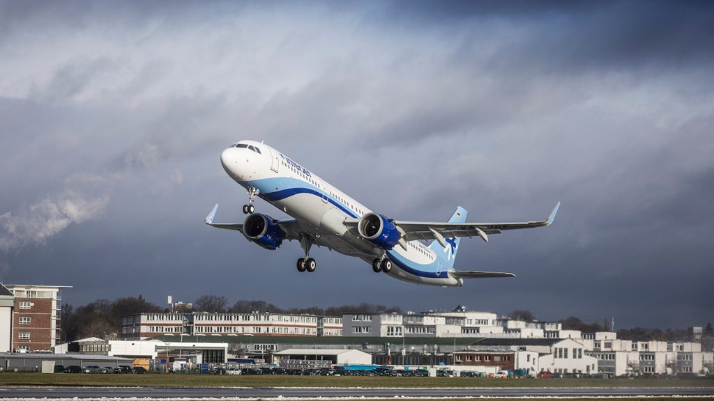 Airbus A321neo de Interjet. Foto: Cortesía.