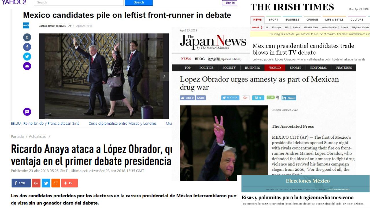 Así vio la prensa internacional el debate presidencial de México