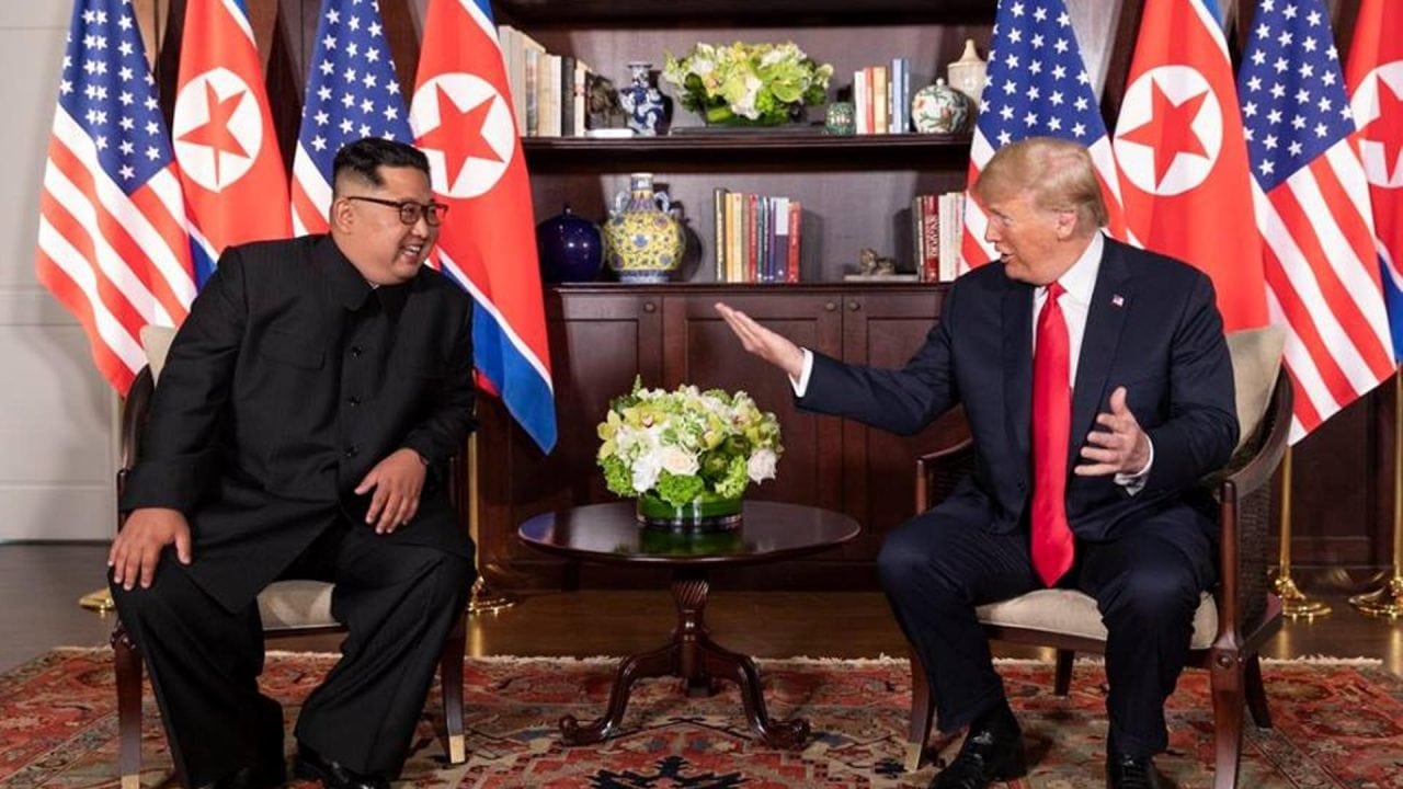 Celebra Donald Trump reaparición y estado de salud de Kim Jong-un