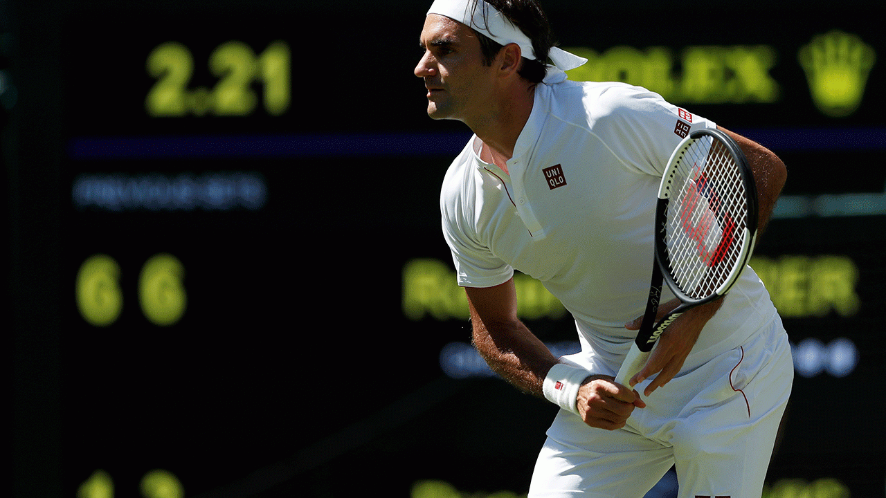 Roger Federer debuta en Wimbledon vistiendo nueva marca de ropa