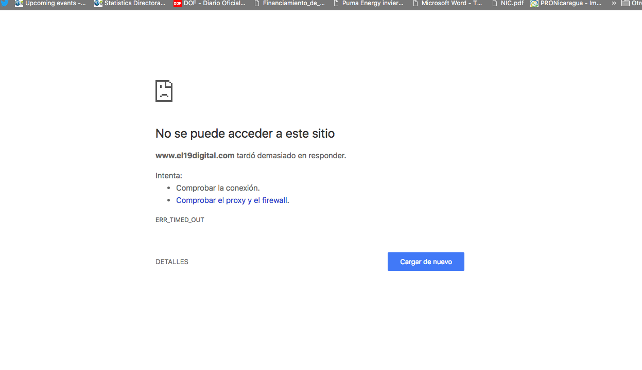 Portal del Gobierno de Nicaragua sufre ataque de Anonymous