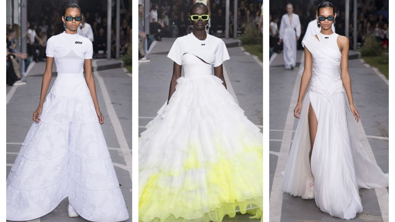 De la cancha al altar, así son los vestidos de novia de Virgil Abloh para Off-White