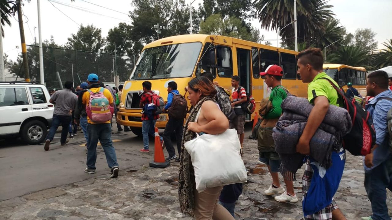 Ya están en la CDMX los primeros migrantes de la Caravana Migrante