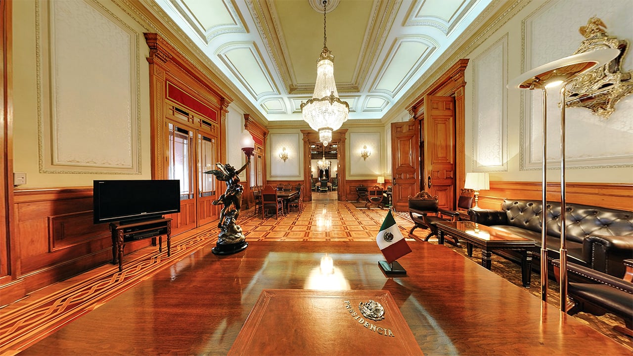 Despacho presidencial. Foto: palacio nacional.info.