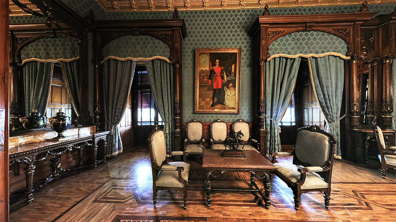 Salón azul. Foto: palacionacional.info.