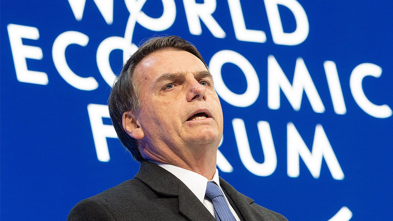Bolsonaro lanza un guiño a inversionistas en Davos