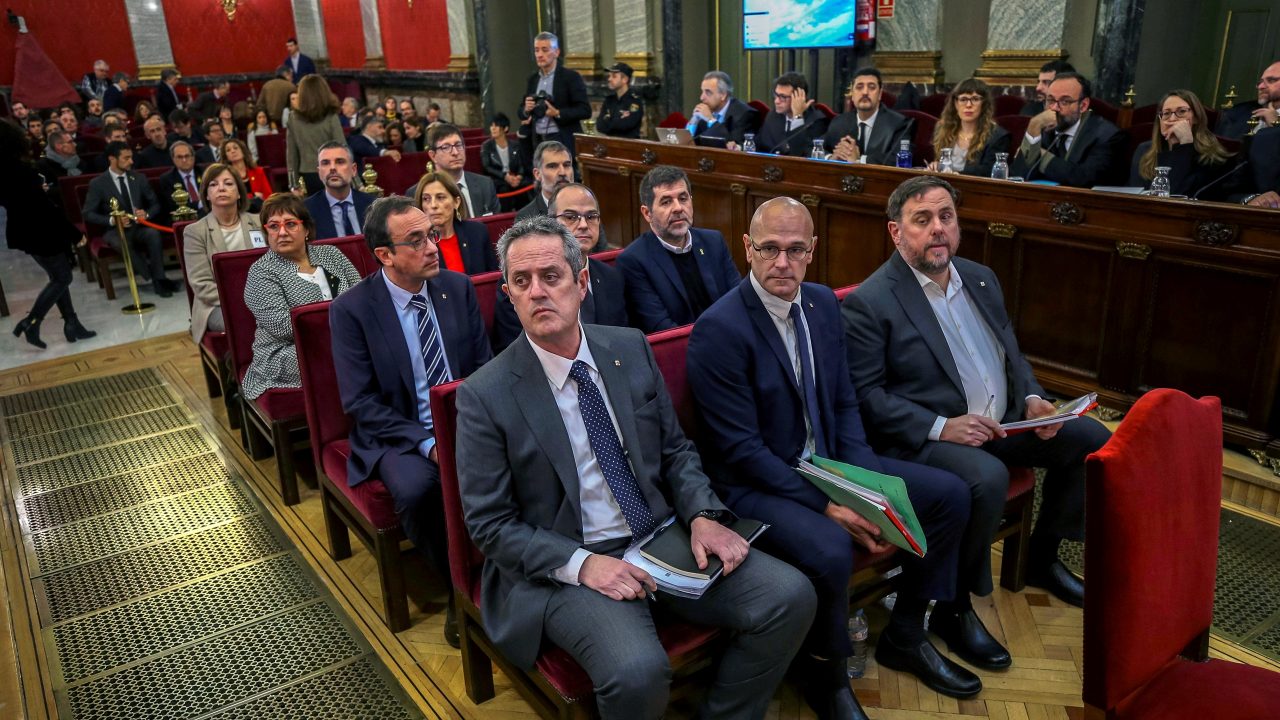 Así comenzó el juicio a los políticos independentistas de Cataluña