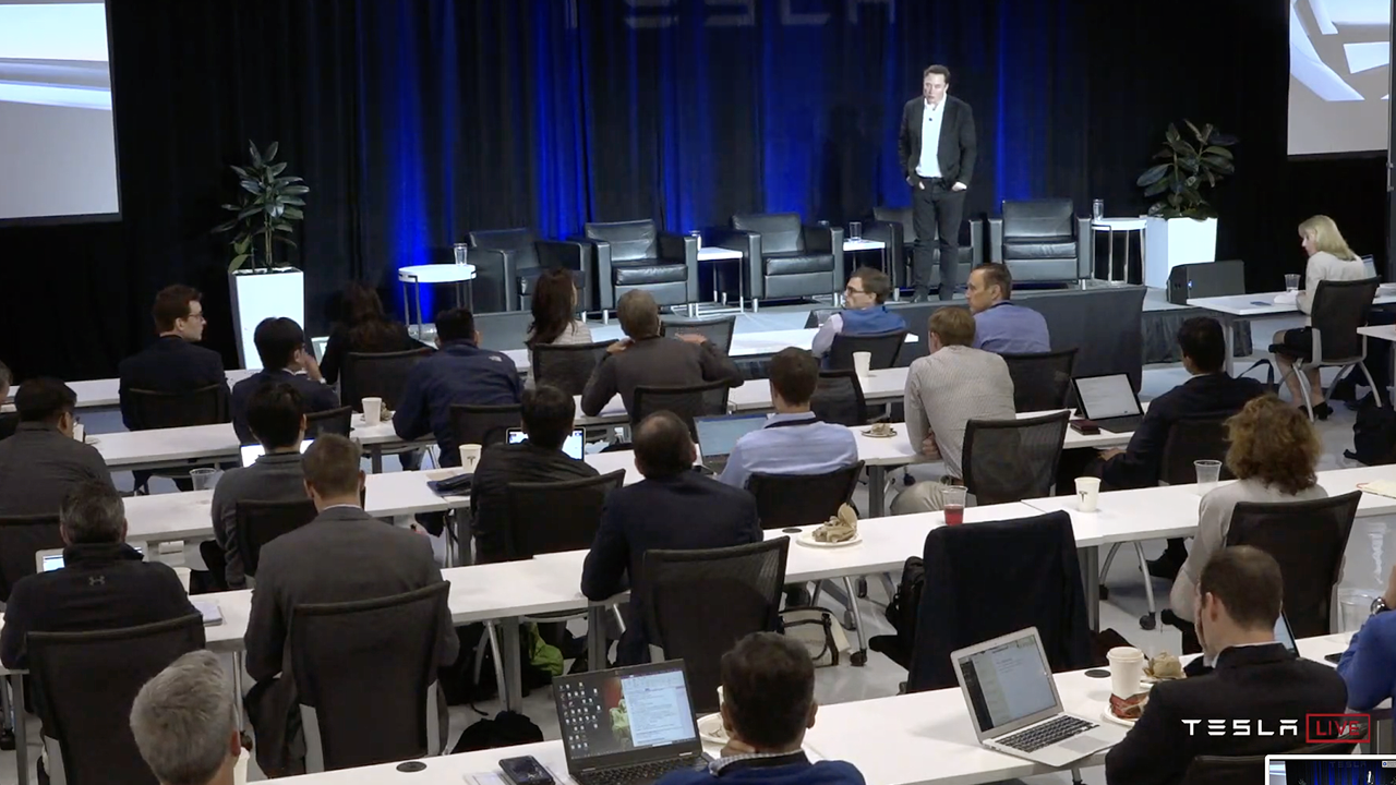 The Autonomy Investors Day. Foto Tesla Live.