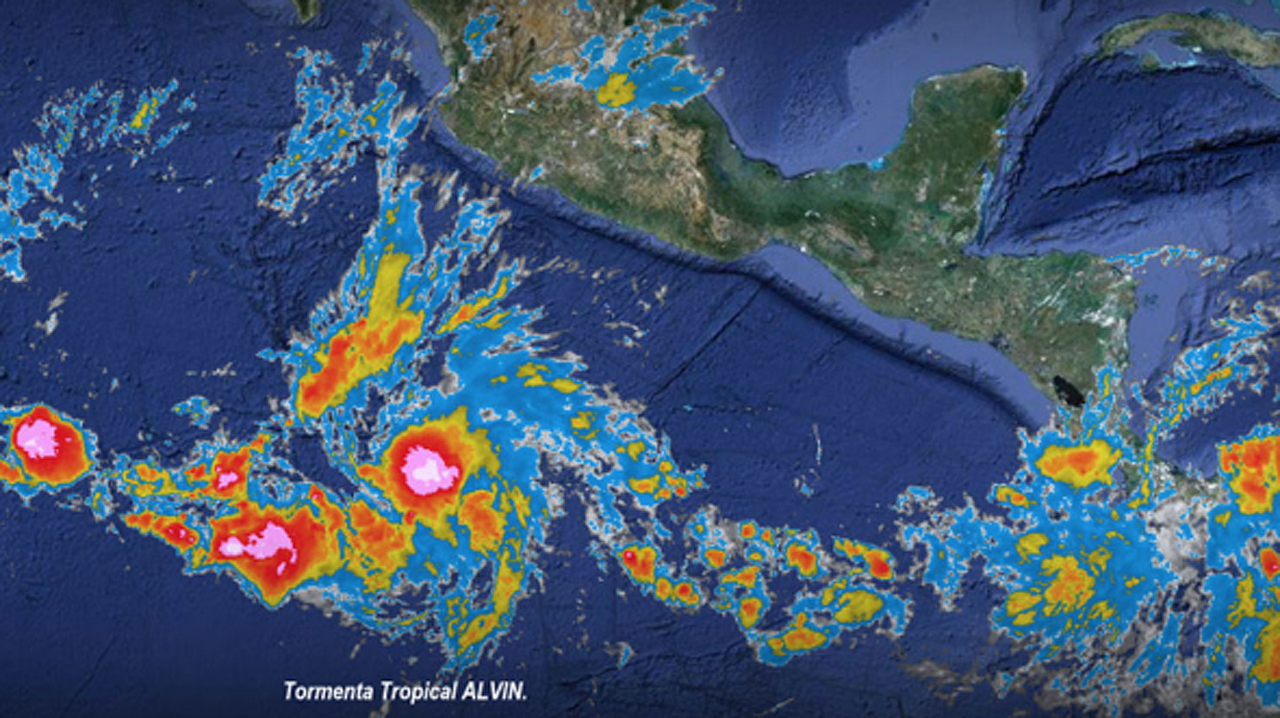 SMN alerta formación de Alvin, la primer tormenta tropical del año en el Pacífico