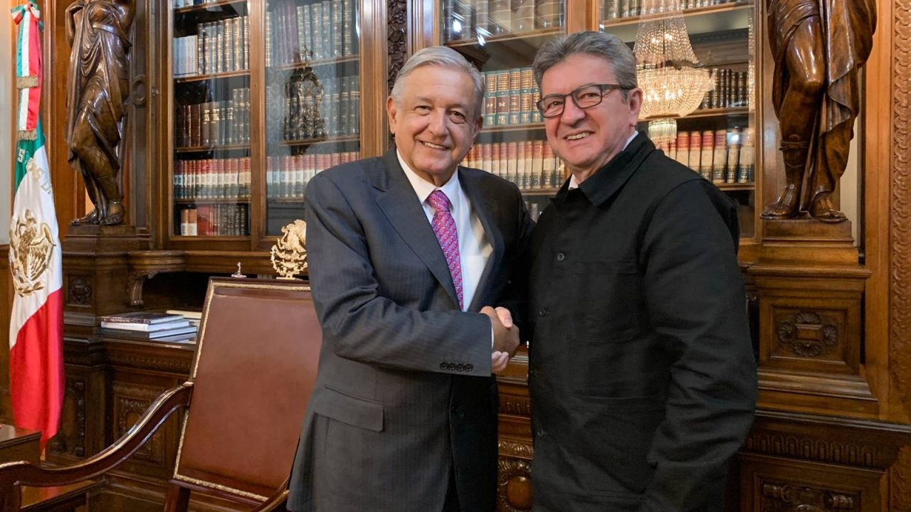 AMLO dialoga con Jean-Luc Mélenchon, líder de Francia Insumisa