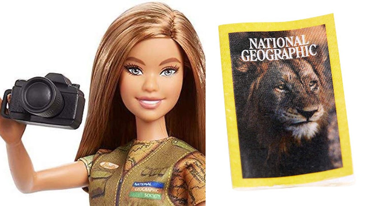 Barbie creció y ahora es la nueva fotoperiodista de National Geographic