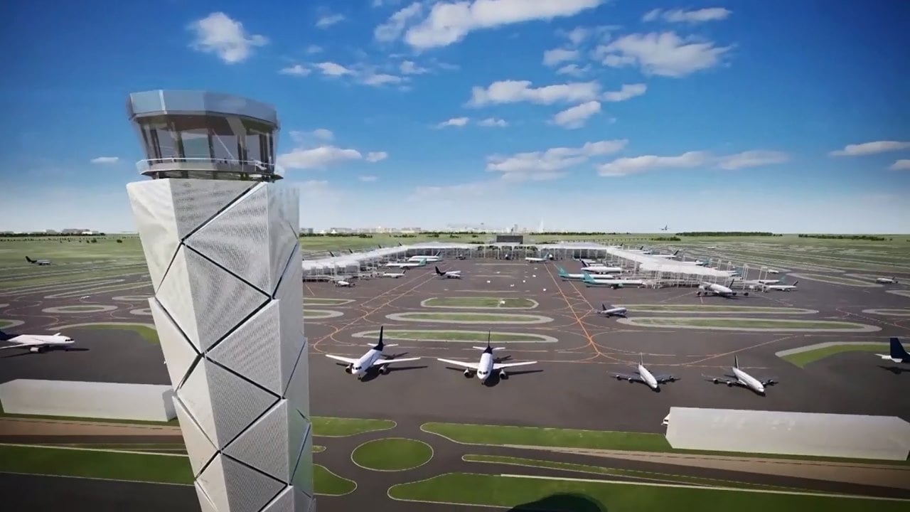 Avances en construcción del aeropuerto en Santa Lucía son apenas del 5.4%