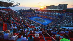 Estadio Mextenis, Abierto mexicano de Tennis, Acapulco, México. Foto: Hector Vivas/Getty Images.