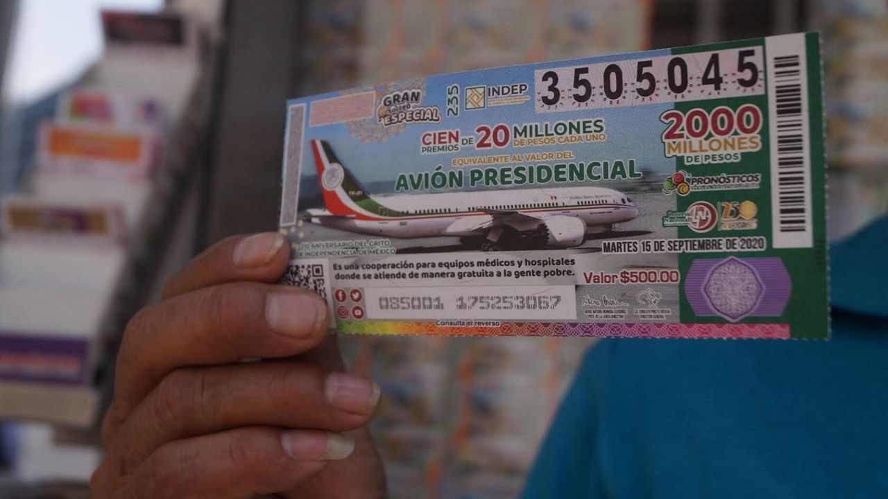 rifa avion presidencial cachito loteria nacional