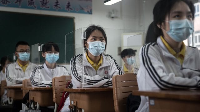 CORONAVIRUS Senior High School Graduation Class Reopen In Wuhan After Months-Long Lockdown