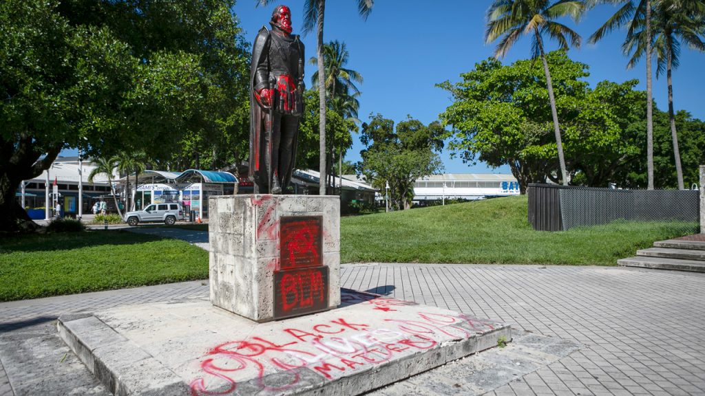 Estatua Monumentos protestas Black lives matters Black Lives Matter protestas Miami