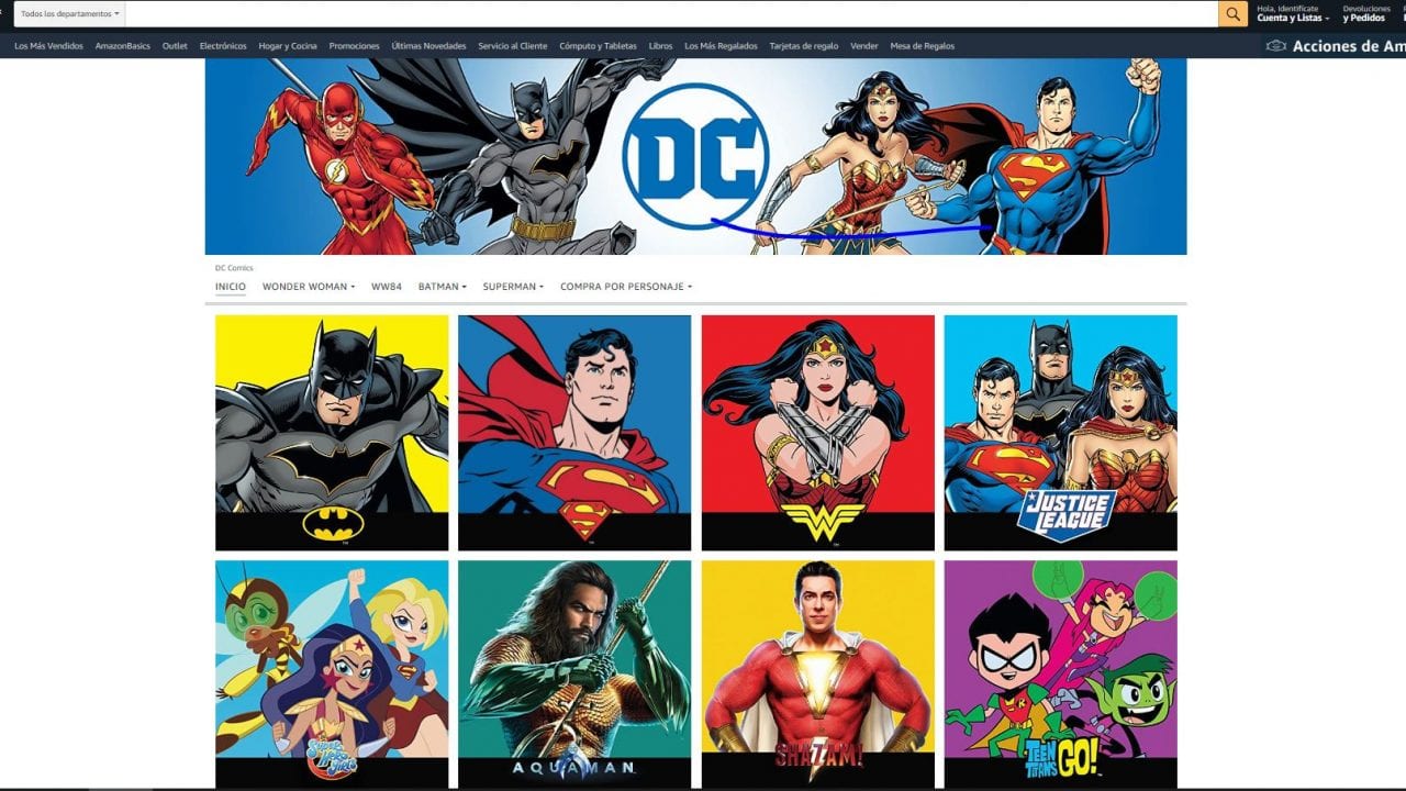 ¡Los superhéroes de DC Comics llegan a Amazon México!