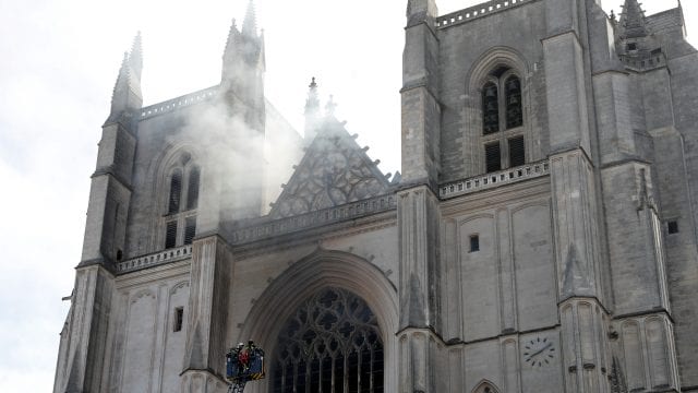 Incendio Catedral Nantes