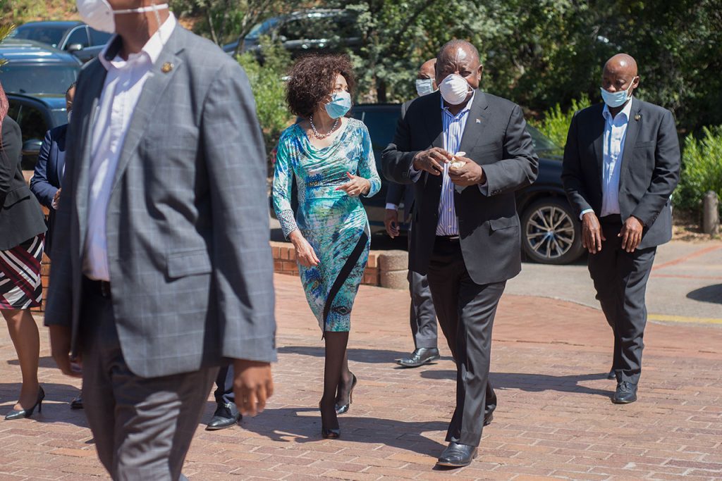 South African President Cyril Ramphosa visits Rand Water after Covid-19 outbreak