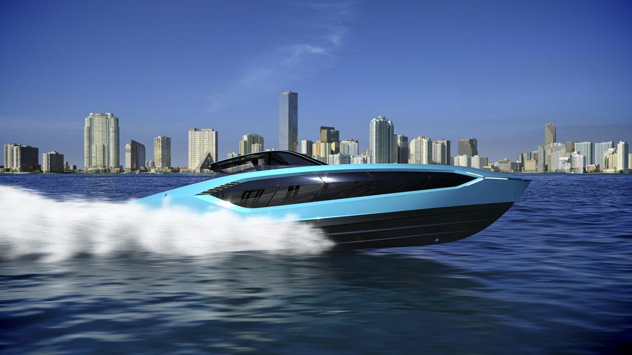 Así es el lujoso yate inspirado en los autos de Lamborghini