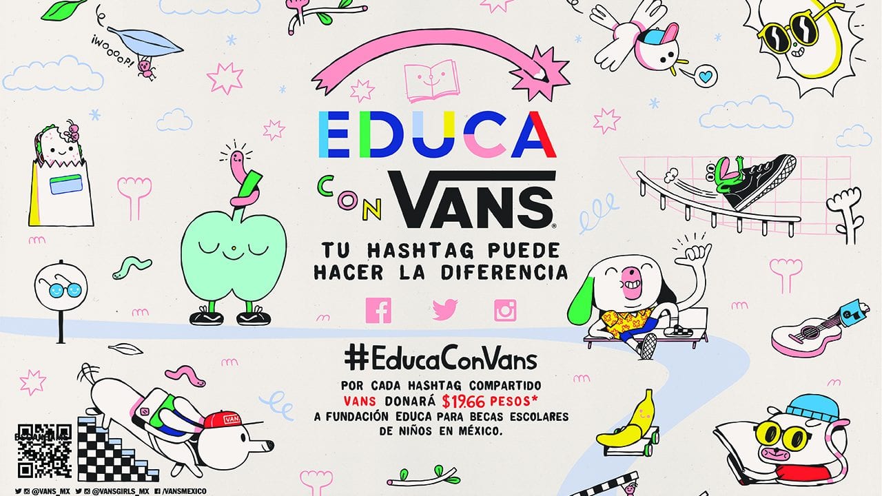 #EducaConVans, una iniciativa social contra la deserción escolar en México