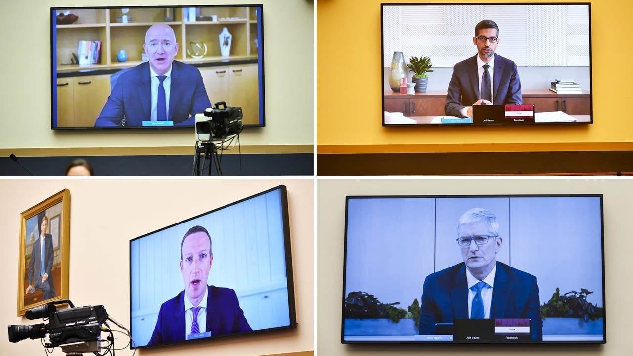 ‘Tienen demasiado poder’, dicen congresistas de EU a Amazon, Apple, Facebook y Google