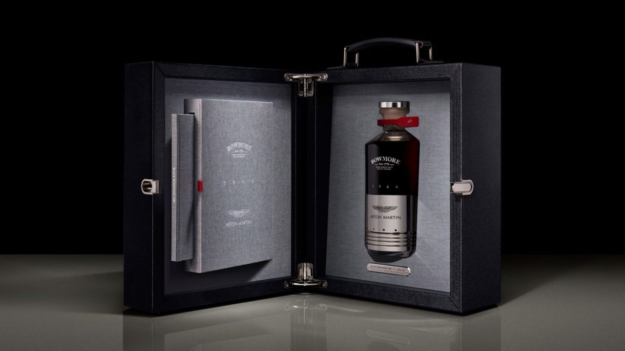 Aston Martin y Bowmore lanzan un exclusivo whisky con un pistón del DB5
