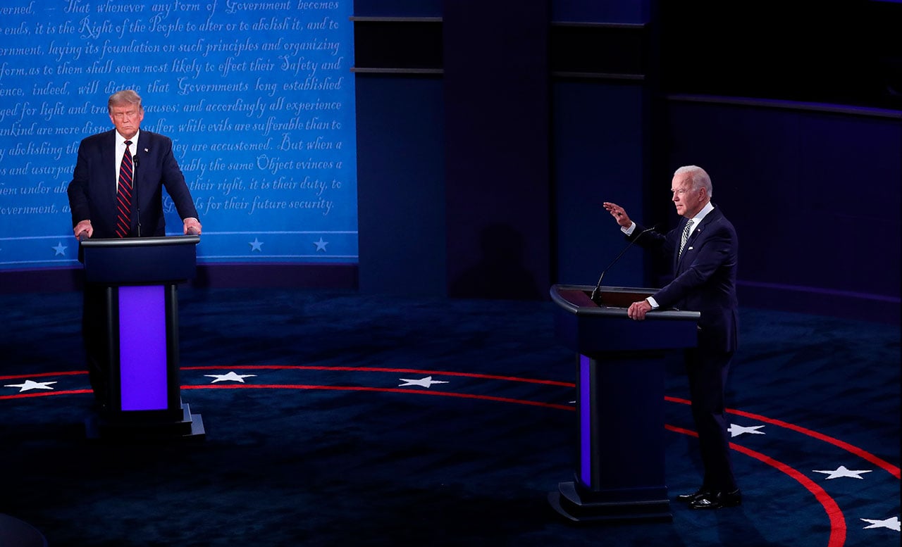 Así serán las nuevas reglas para el último debate entre Trump y Biden