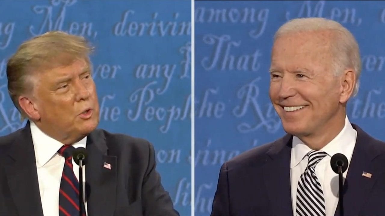 Trump y Biden se encaran en debate por la presidencia de EU