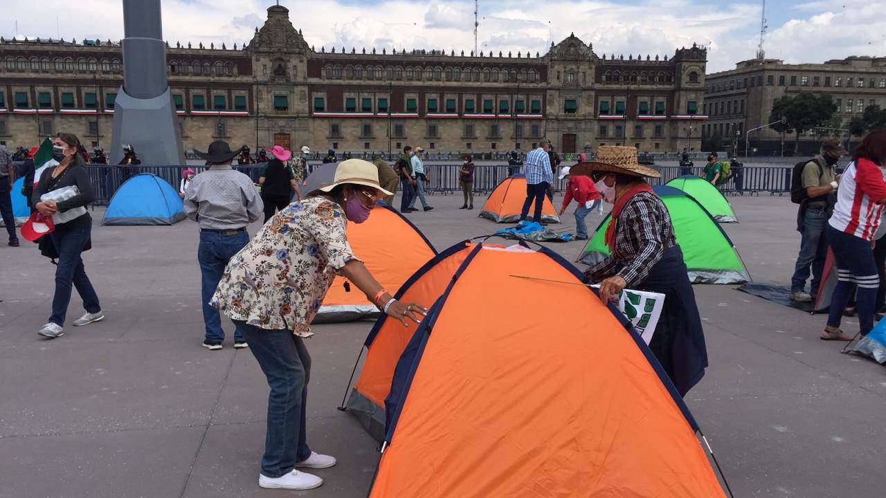 López Obrador dice que respetó “libre manifestación” de campamento opositor