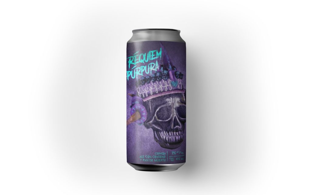 cerveza pan de muerto requiem púrpura