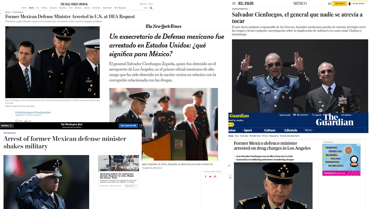 La caída de Cienfuegos, vista por la prensa internacional