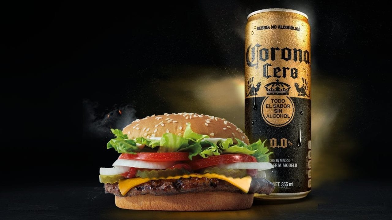 Burger King adopta la cerveza Corona Cero para su menú