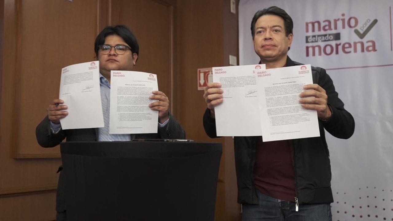 Arranca encuesta definitiva para líder de Morena; Gibrán respalda a Delgado