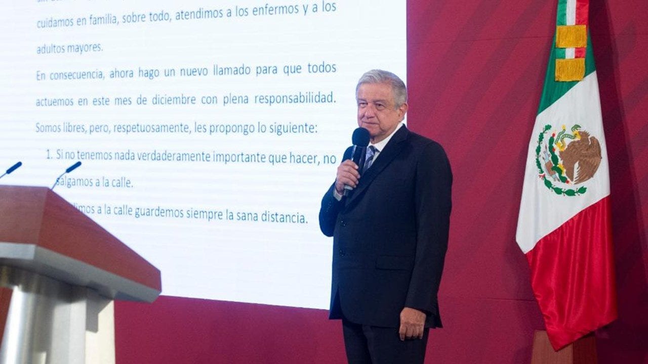 AMLO llama a la población y ‘en especial’ a la CDMX a no salir para evitar contagios