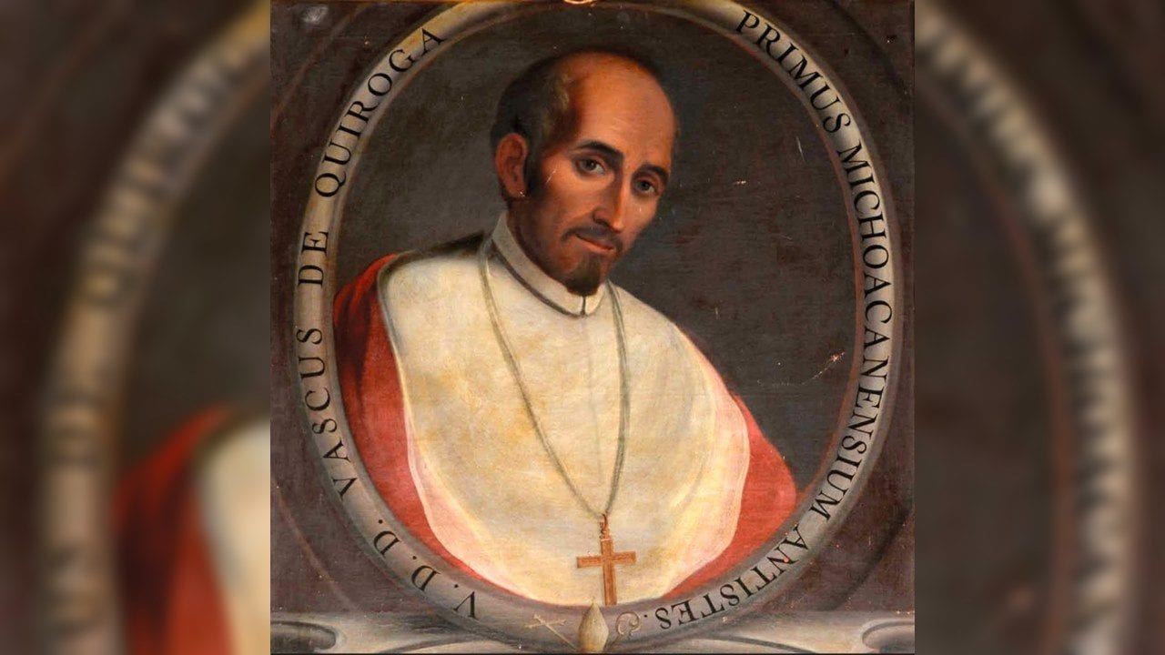 Papa abre camino a beatificación de Vasco de Quiroga