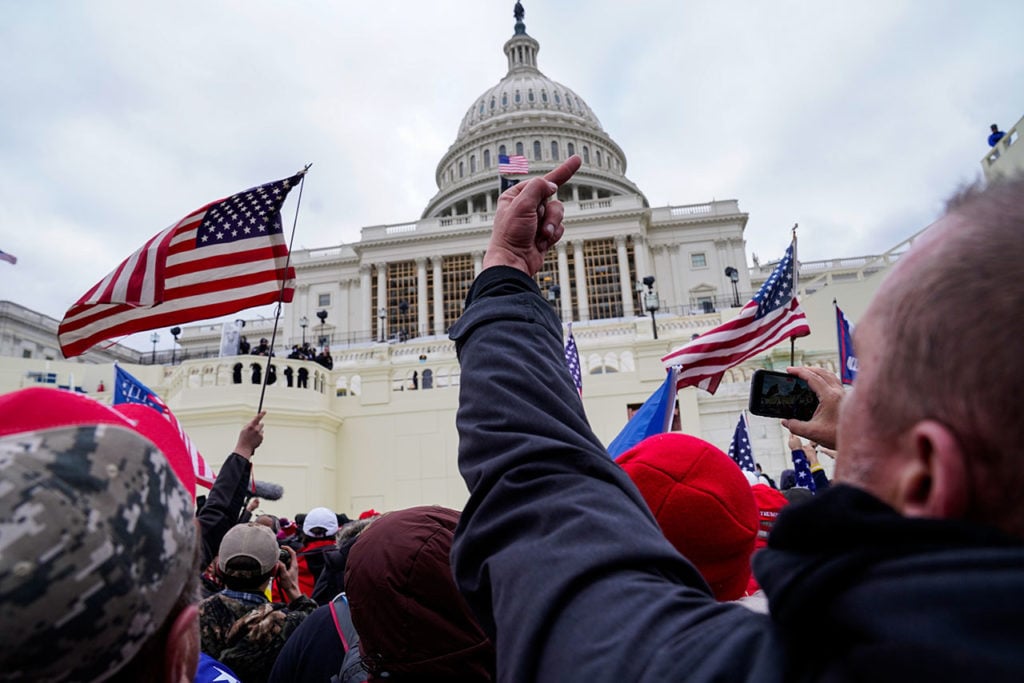 Asalto al Congreso Supporters of U.S. President Donald Trump gather in Washington