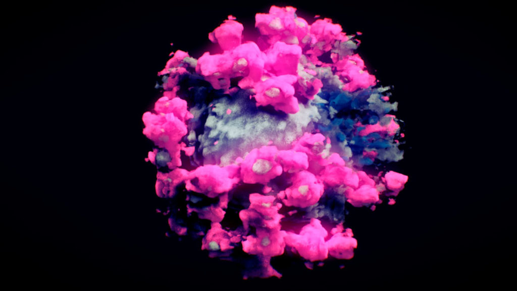 virus de la covid en 3 dimensiones