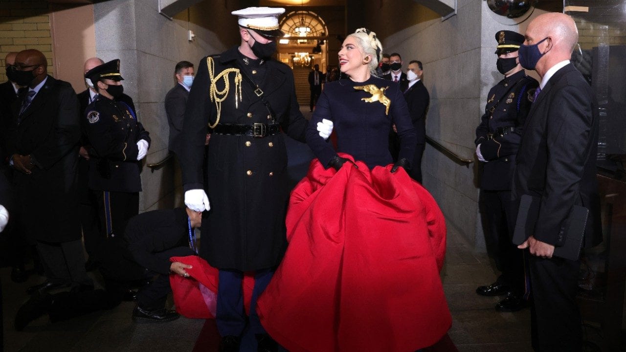 Así lució Lady Gaga en la ceremonia de protesta de Joe Biden