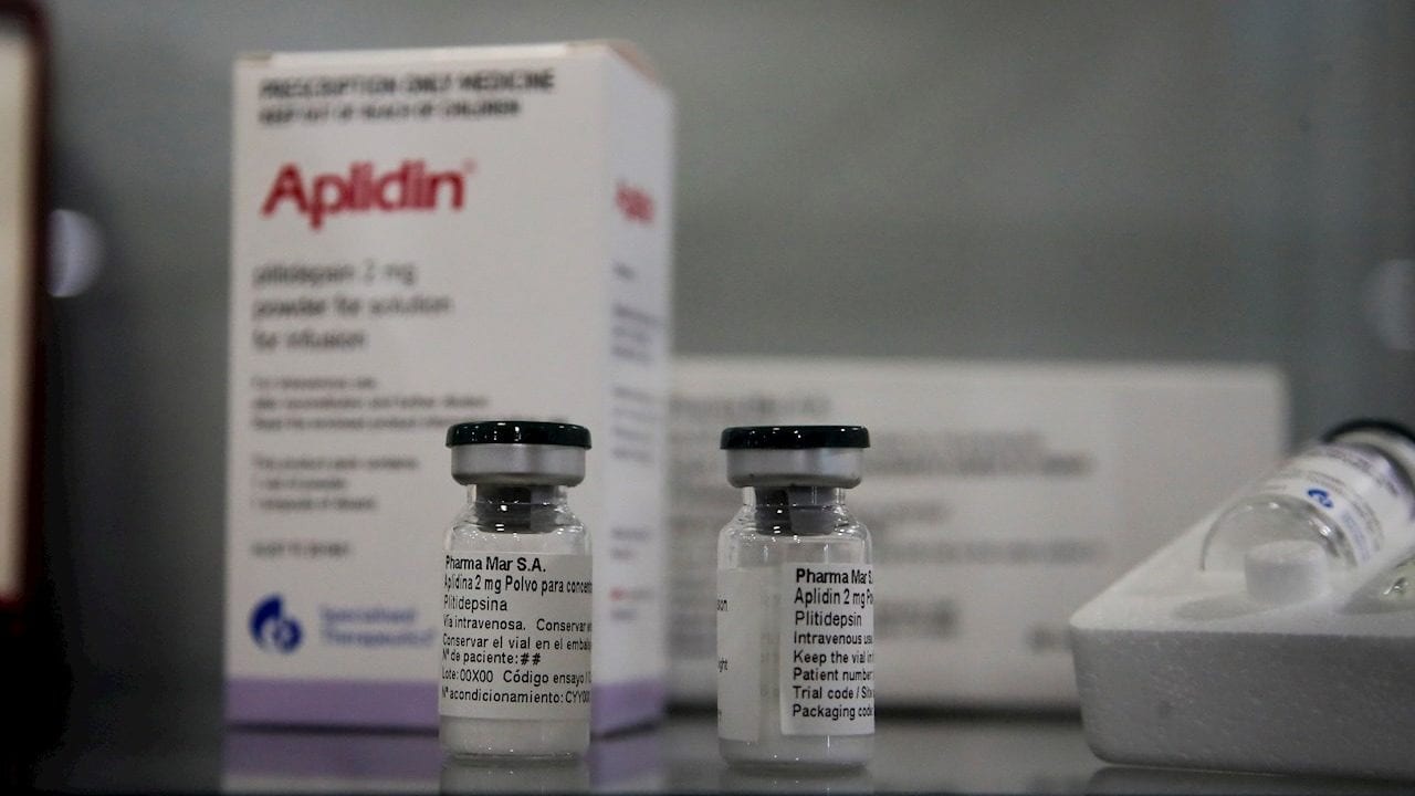 Antiviral plitidepsina reduce casi al 100% carga viral de Covid-19 en pruebas con animales