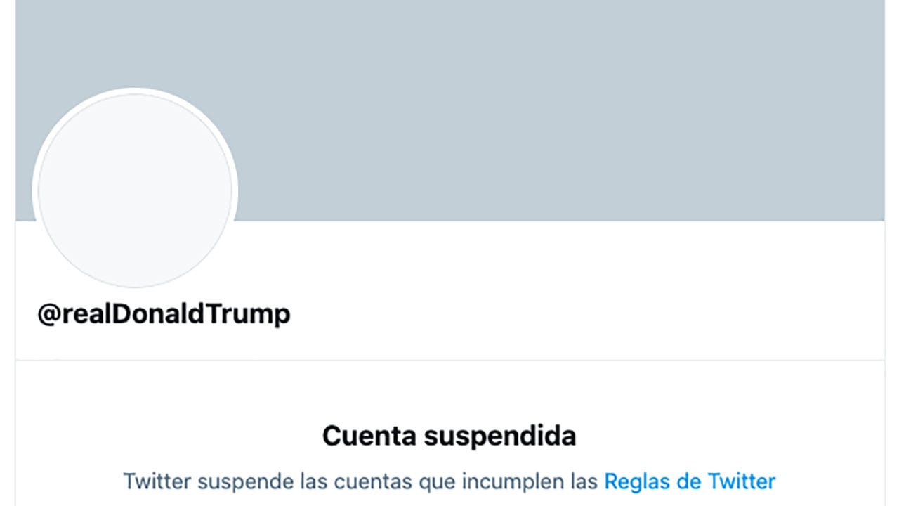 Twitter suspende permanentemente la cuenta de Trump